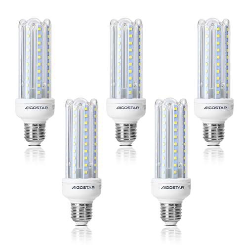 Aigostar - Bombilla LED B5 T3 4U, E27,15W, Ángulo 360º