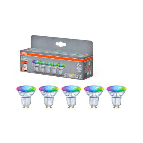 OSRAM SMART+ Foco LED RGB PAR15 (pack de 5, GU10, 5W)