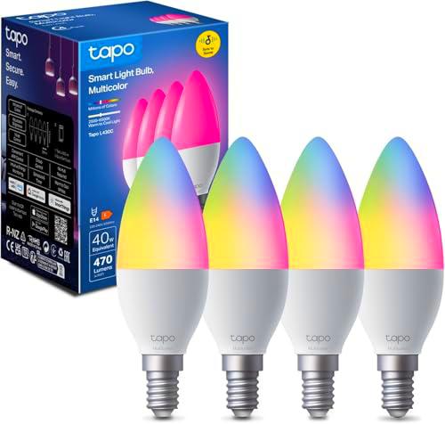 Tapo L430C (4 pack) - Bombilla conectada WiFi, bombilla LED E14