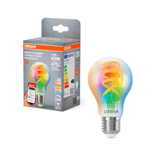 OSRAM Bombilla LED SMART+, forma de bombilla A40 RGBW E27