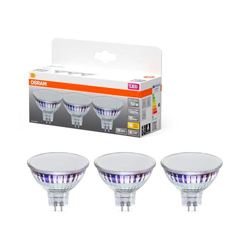 OSRAM Foco LED Star MR16 5,3 W 827, 2700 K blanco cálido