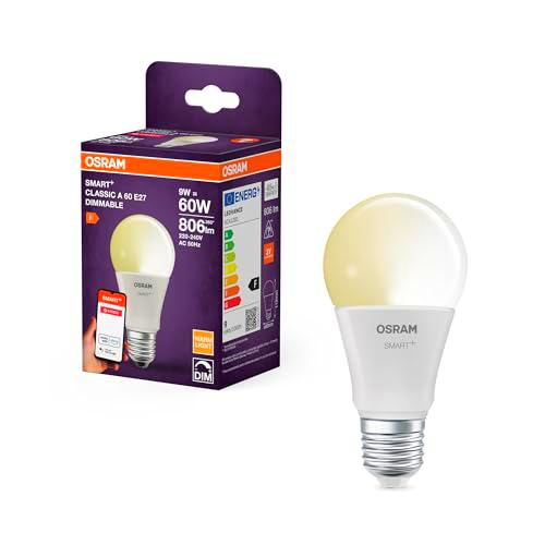 OSRAM Lámpara LED inteligente A60, forma de bombilla E27