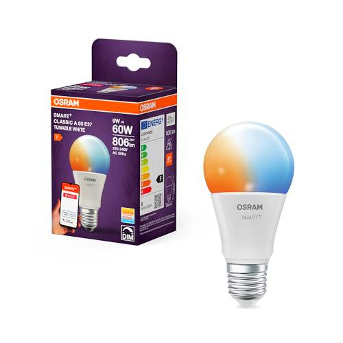 OSRAM Lámpara LED inteligente A60, forma de bombilla E27
