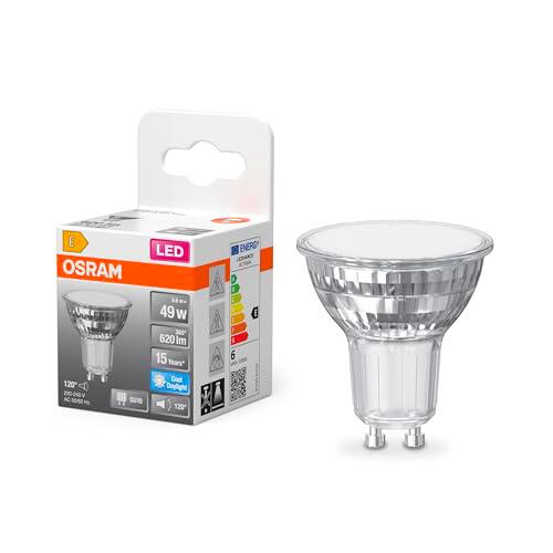 OSRAM Foco LED Star PAR16 de 5,6 W, 865 W, luz diurna de 6500 K