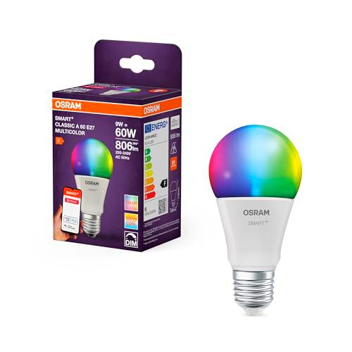 OSRAM Lámpara LED inteligente A60, forma de bombilla E27