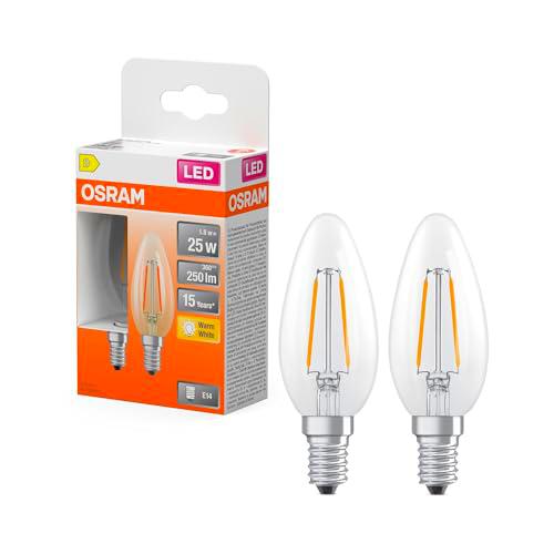 OSRAM Lámpara LED forma de vela estrella, filamento B25