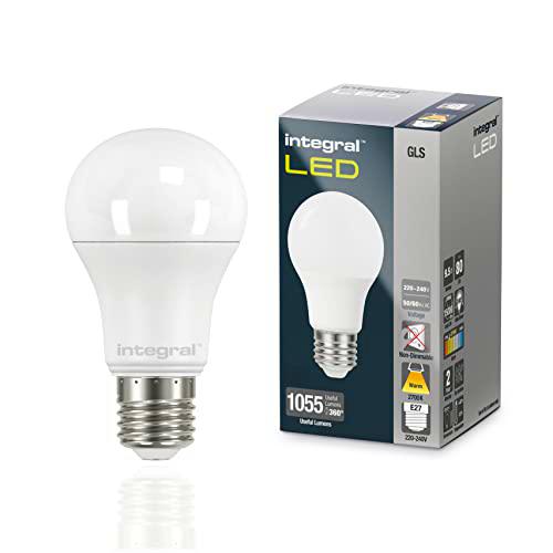 Integral Bombilla LED 2 PACK E27 GLS A60 Cálido 2700 K