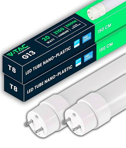 V-TAC 2x Tubo LED 150 CM - T8 G13-20W - 2100 Lúmenes