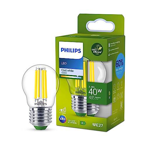 Philips Bombilla LED esférica Philips Eficiente, Casquillo E14 2.3W