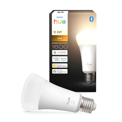 Philips Hue Bombilla A67 Smart LED, luz blanca cálida 2700 K