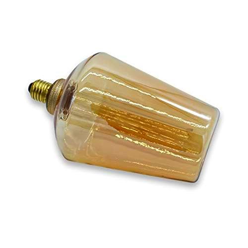 Lámpara LED decorativa ámbar E27 de 4W, 1800K con luz cálida y difusión de 360º
