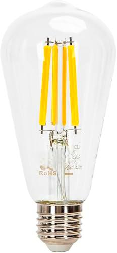 Glowster Bombilla LED ST64 E27 16W transparente, alta eficiencia
