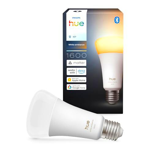 Bombilla A67 Philips Hue Smart LED, White Ambiance