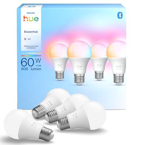 Philips Hue Essential Smart LED A60 bulb, white and colour