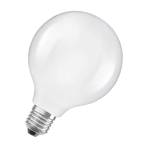 OSRAM LED-Lampe in klassischer Globeform, mit dekorativem LED-Filament im Frosted Design