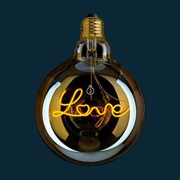 AMARCORDS - Bombilla Led regulable, filamento con la inscripción LOVE