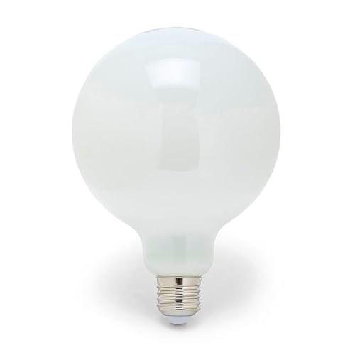 Velamp Bombilla LED de filamento ópalo, globo G125