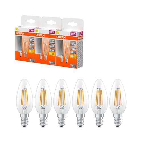 OSRAM Lámpara LED forma de vela estrella, filamento B40