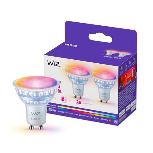 WiZ Smart LED Glass GU10Spotlight, Full Color and Tunable White