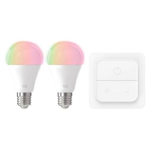 Eglo connect.z Smart Home Juego de 2 bombillas LED E27 con interruptor de luz