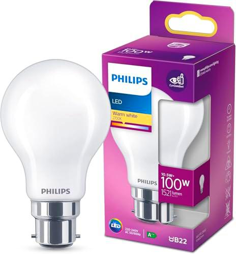 Philips LED Classic B22 - Bombilla (100 W, forma de lágrima