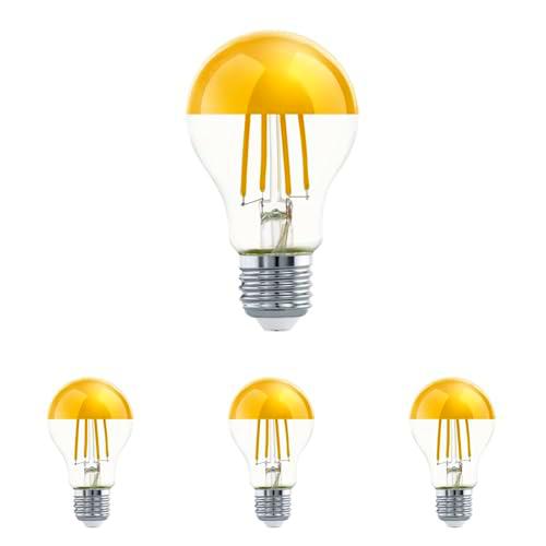 Eglo LED E27, bombilla de espejo dorada, luz sin antireflejante