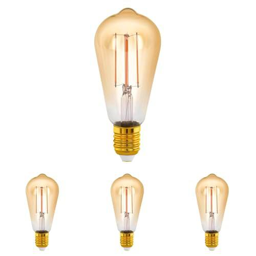 Eglo LED E27 regulable, bombilla Golden Vintage, luz para iluminación retro