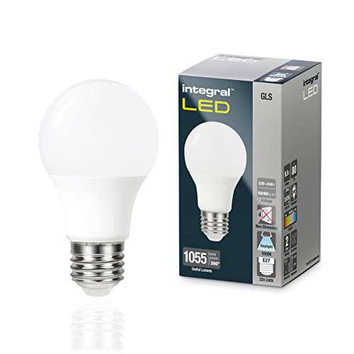 Integral Bombilla LED 2 PACK E27 GLS A60 Luz Natural 5000 K