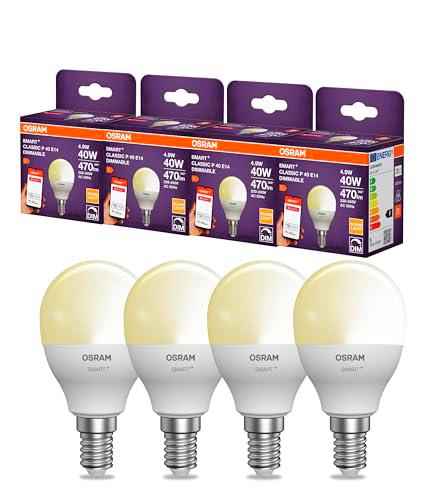 Lámpara LED OSRAM SMART P40 mini forma esférica E14