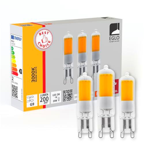 Eglo Juego de 3 lámparas LED G9 con casquillo de patillas