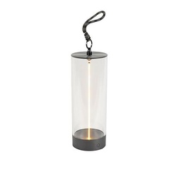 Konstsmide Lámpara de mesa LED Edison S | antracita | interior/exterior | inalámbrica | 9 x 24 x 9 cm | 7846-370