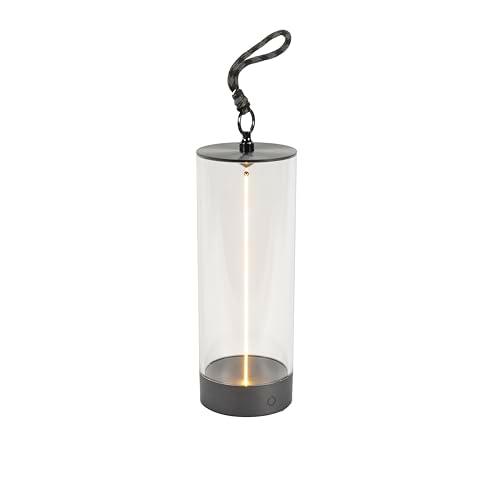 Konstsmide Lámpara de mesa LED Edison S | antracita | interior/exterior | inalámbrica | 9 x 24 x 9 cm | 7846-370