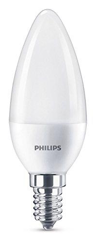 Philips bombilla LED vela mate casquillo fino E14, 7 W equivalentes a 60 W en incandescencia