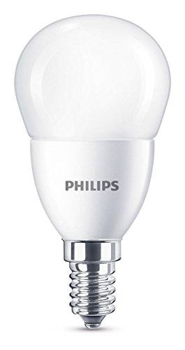 Philips bombilla LED esférica mate casquillo fino E14