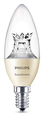 Philips Sceneswitch - Bombilla LED vela, casquillo E14