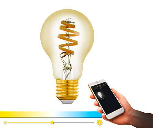 EGLO connect LED E27 lámpara, Smart Home Vintage Bombilla ámbar
