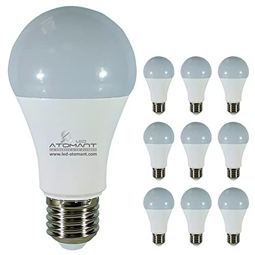 Pack 10x Bombilla A60 LED 15w. 1450 Lumenes. Color Blanco neutro 4500K