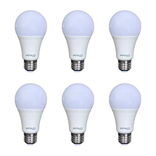 SIGMALED LIGTING PACK 6 BOMBILLA LED E27 LUZ NATURAL 15W (= 110W)