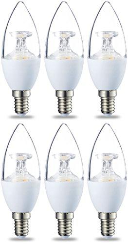 Amazon Basics Bombilla LED E14, 6W (equivalente a 40W)