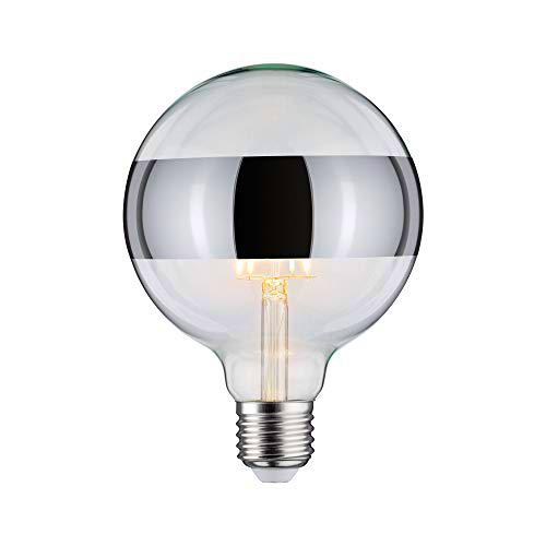 Paulmann 28681 lámpara LED filamento G125 6 vatios Bombilla Espejo anular Plata 2700 K Blanco cálido Regulable E27