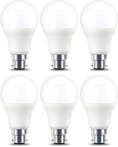 Amazon Basics Bombilla LED B22, 9W (equivalente a 60W)