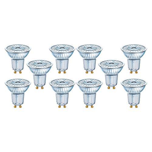 Osram Star Par16 Bombilla LED GU10, 4.3 W, Blanco, Lote de 10, Unidades