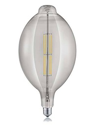 Trio Leuchten Bombilla LED de filamento, 8 W, Color gris