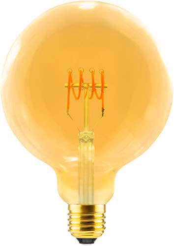 Bombilla LED de filamento - Globe 125 mm - Cristal dorado