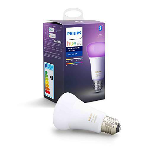 Philips Hue Bombilla Inteligente LED E27, con Bluetooth