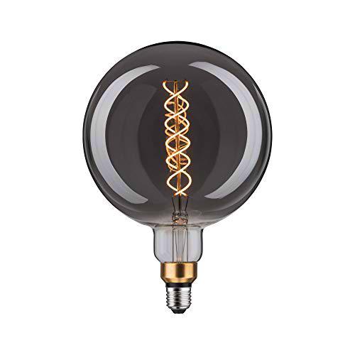 Paulmann 28596 lámpara LED BigGlobe 7 W 1879 Grand Edition regulable bombilla vidrio ahumado filamento en espiral 2700K blanco cálido E27