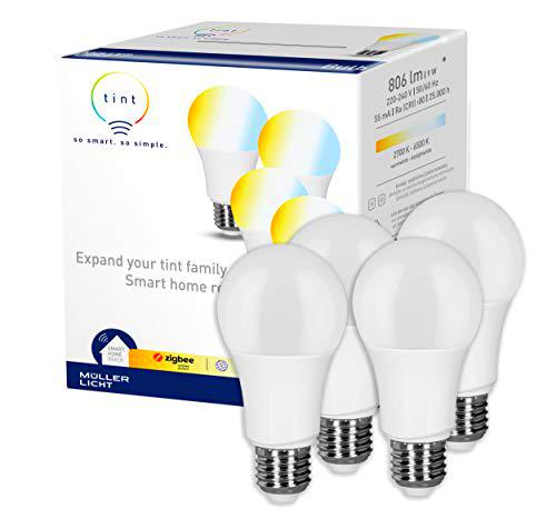 tint Müller-Licht - Juego de 4 bombillas LED inteligentes E27