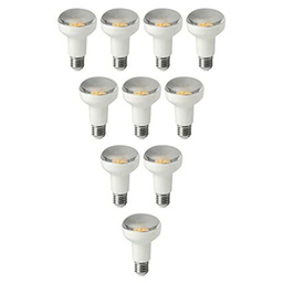 Megaman Bombilla LED No Regulable De 10 Piezas R63 E27 2800K De 7,5 W