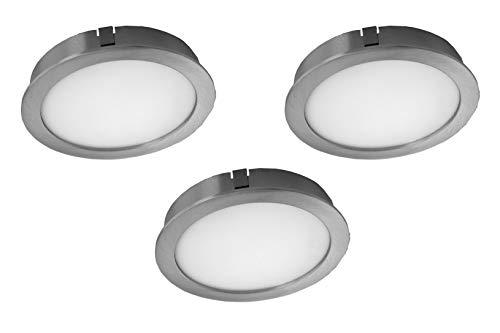 Evotec CUBIC55 CF - Juego de 3 luces LED para parte inferior de mobiliario (4000 K