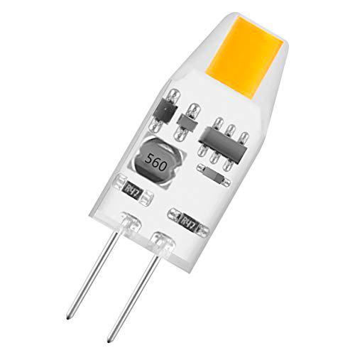 OSRAM LED PIN MICRO | 12V | Bombilla LED: G4 1W | Reemplazo de 10W | Claro | Blanco Cálido | 2700K | Pack de 10
